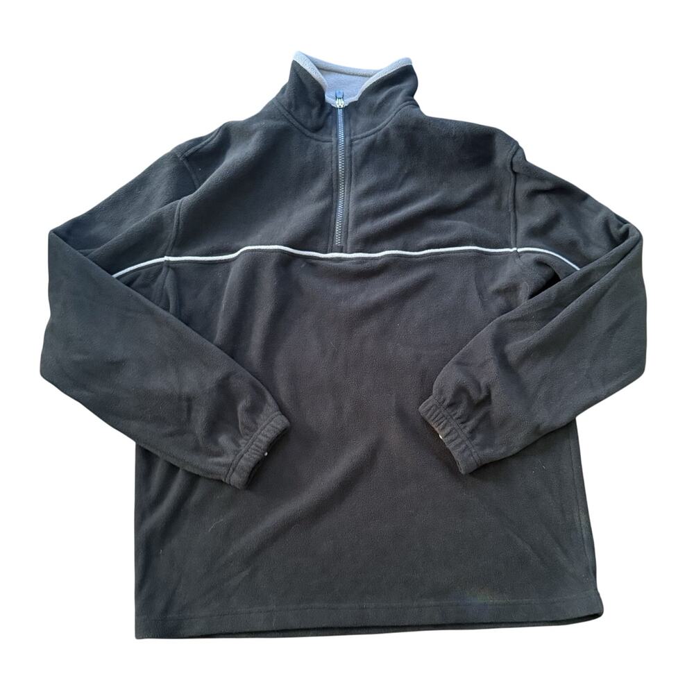 Architect Jean Company Black 1/4 Zip Fleece Jacket Quarter Zip Size S